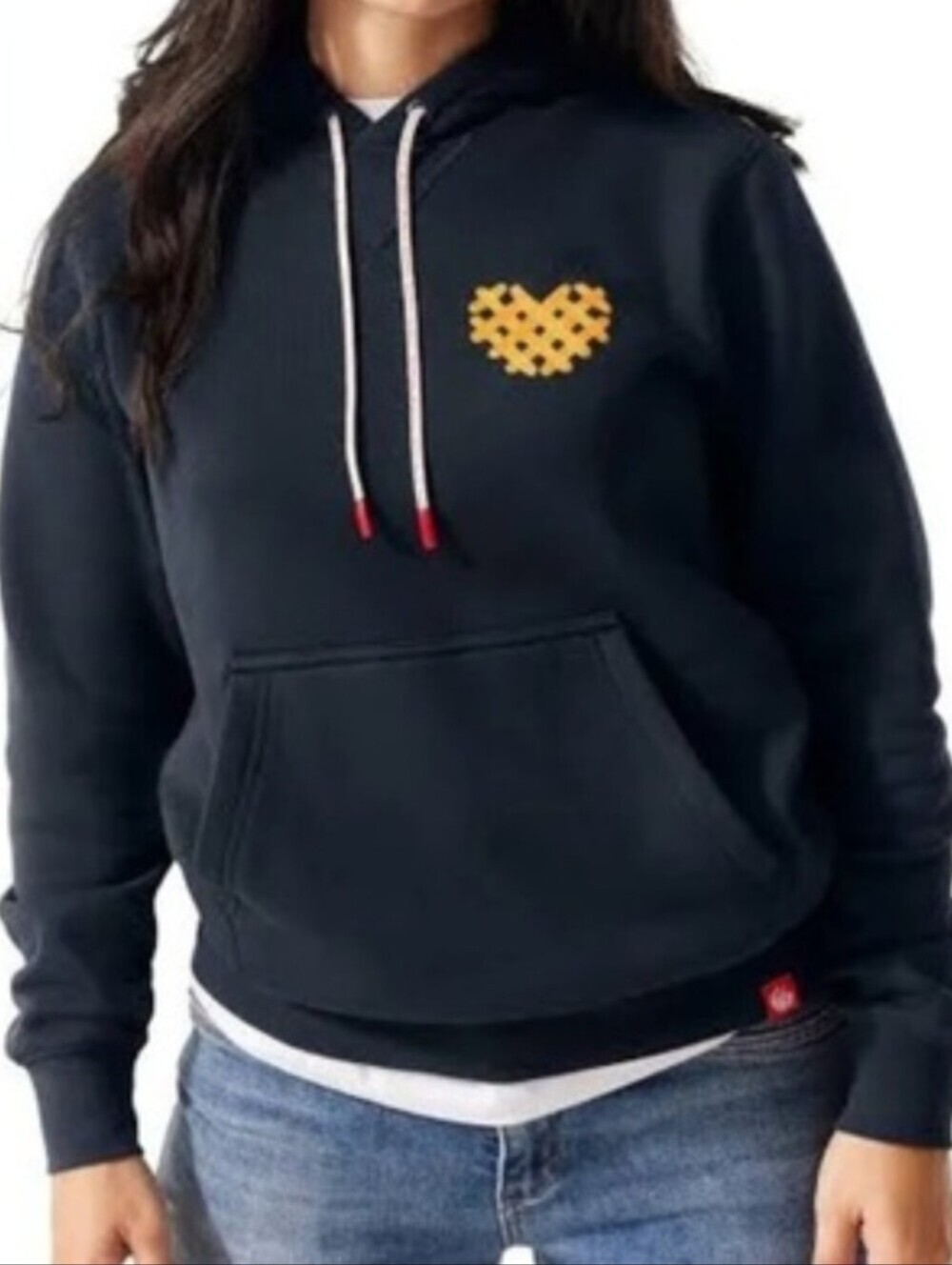 Chick-Fil-A I Heart Waffle Fries Embroidered Hoodie Sweatshirt Size Medium